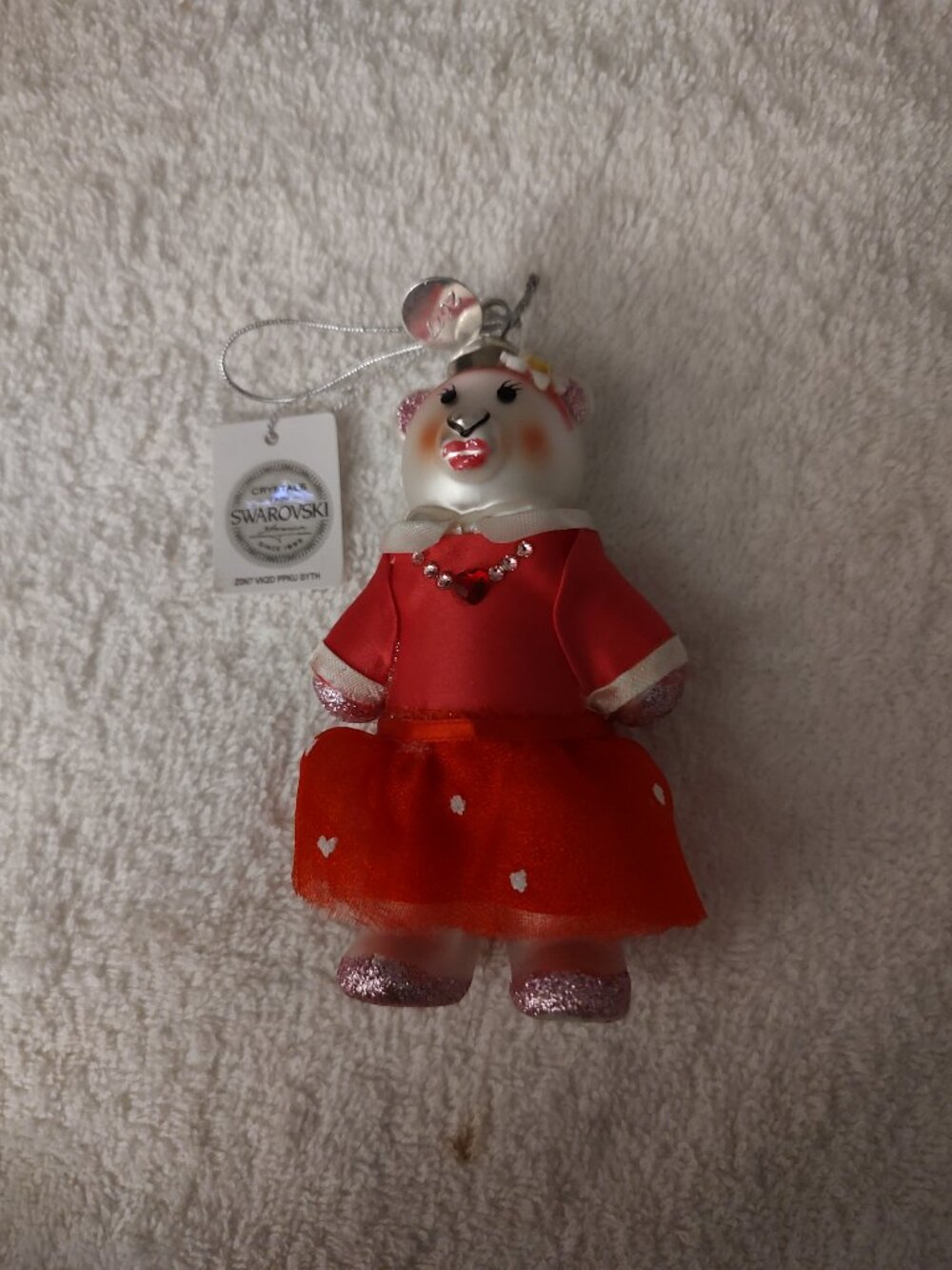 CHRISTMAS ORNAMENT SWAROVSKI BER 2007 w TAG